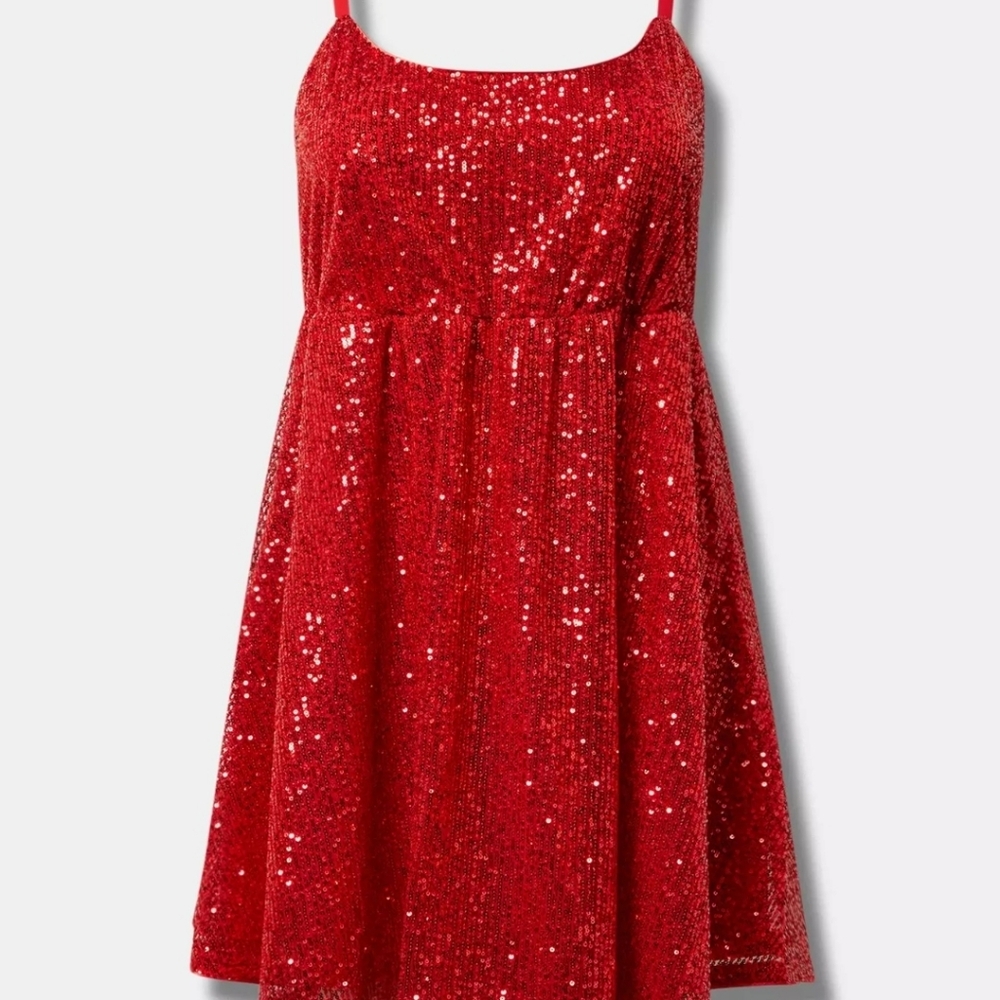 Torrid Red Sequence dress